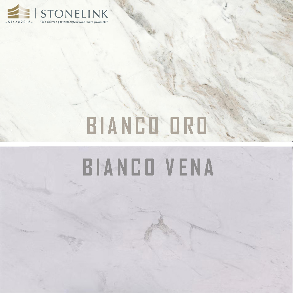 Série de mármore Bianco Oro Bianco Vena