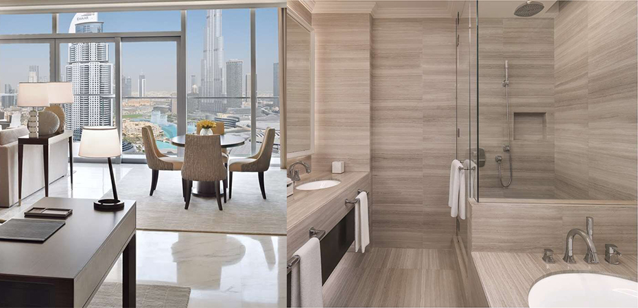 Apartamentos com vista para a fonte, Dubai, Emirados Árabes Unidos