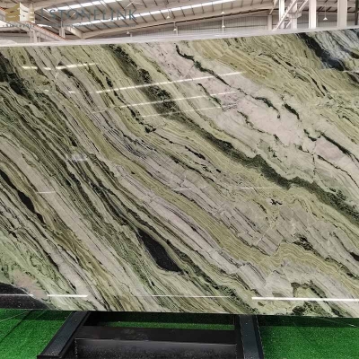 Raggio Verde marble slab