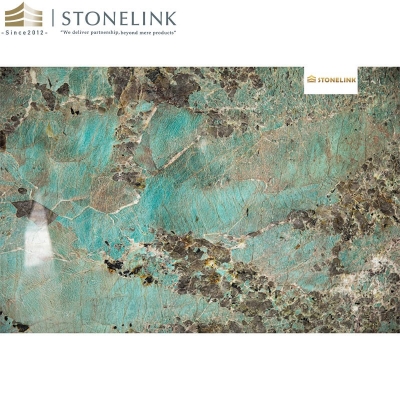 Amazon green quartzite slab