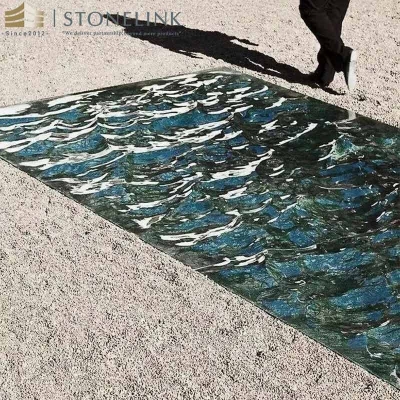 Verde Guatemala marble artistic cut to size