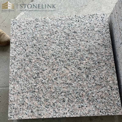 Ruby Rose pink granite flamed pavers